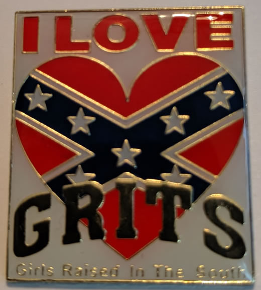 I Love Grits Lapel Pin